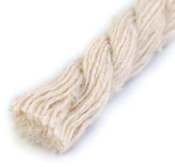 Textil Soldán Bavlněná kroucená šňůra / provaz 510641 režná na tašky, průměr 7mm (šňůra na metry)