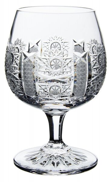 Onte Crystal Bohemia Crystal ručně broušené sklenice na rum, brandy a koňak Iris 280 ml 2KS