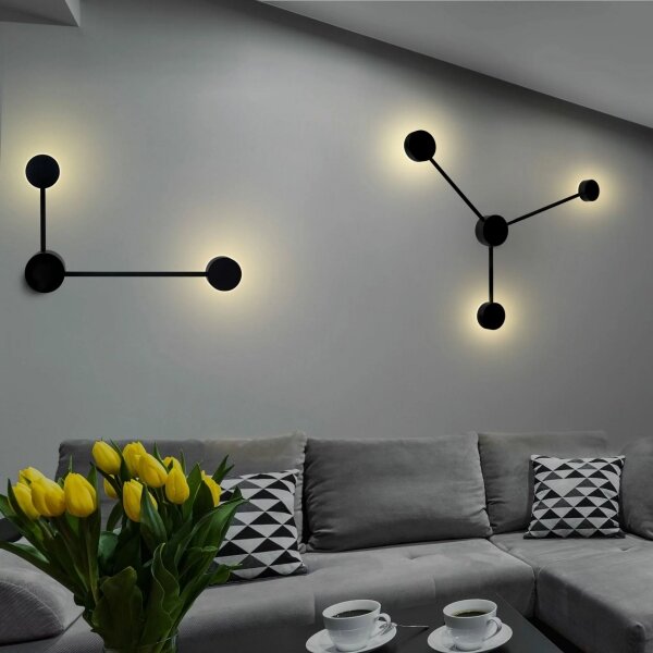 LED Nástěnné svítidlo JOY 2xGX53/6W/230V černá