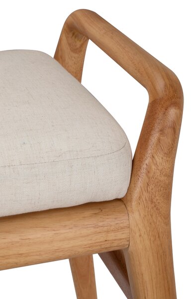 TABURETOVÁ LAVICE, dřevo, textil, 119/51/39 cm MID.YOU - Online Only lavice, Online Only