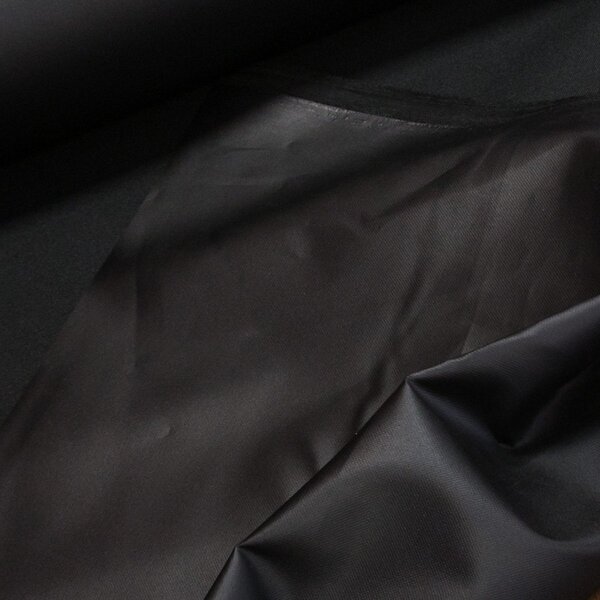 Slunečníkovina/kočárkovina nepropustná KORDURA PVC FLAT 982 černá 260 g/m2, š.150cm (látka v metráži)