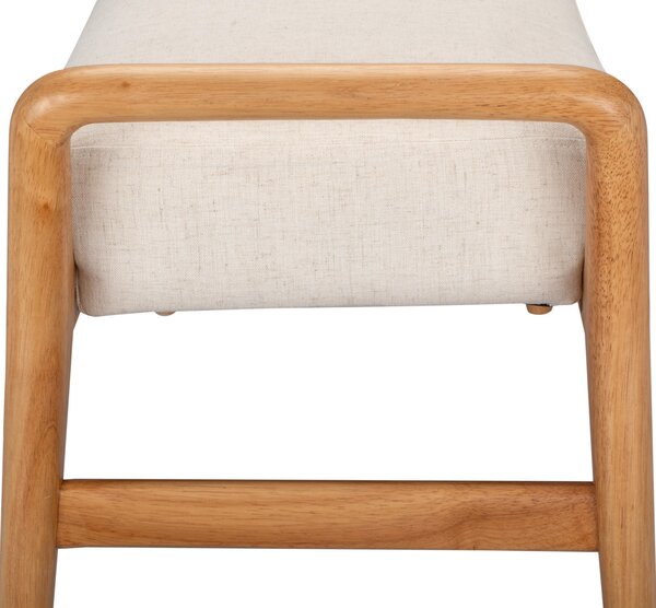 TABURETOVÁ LAVICE, dřevo, textil, 119/51/39 cm MID.YOU - Online Only lavice, Online Only