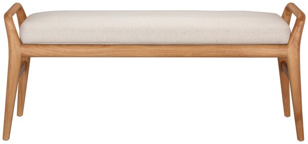 TABURETOVÁ LAVICE, dřevo, textil, 119/51/39 cm MID.YOU - Online Only lavice, Online Only