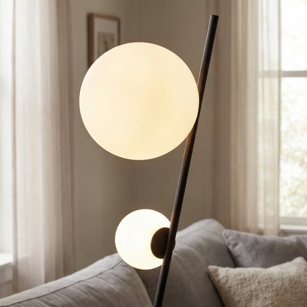 Stojací lampa TATU 2xG9/8W/230V černá