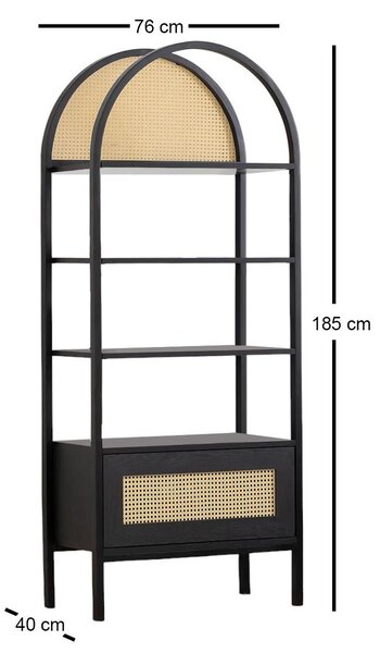 Regál Vovula 3 (černá)