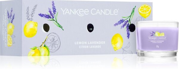 Yankee Candle Lemon Lavender dárková sada 3x37 g