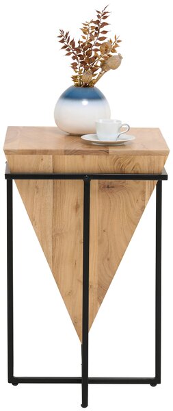 ODKLÁDACÍ STOLEK, akácie, přírodní barvy, černá Ambia Home - Odkládací stolky, Online Only