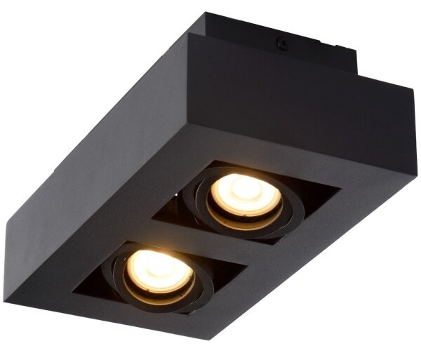 Lucide 09119/11/30 - LED Bodové svítidlo XIRAX 2xGU10/5W/230V černá
