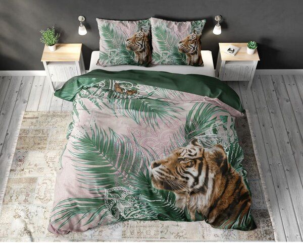 Luxusní bavlněné povlečení Majestic Tiger 200x220 cm