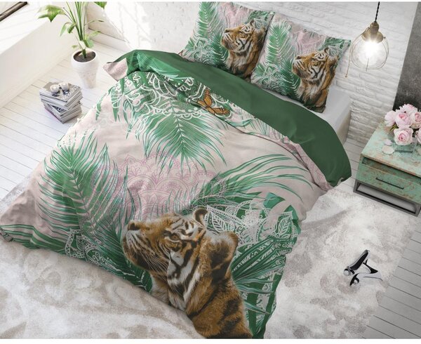 Luxusní bavlněné povlečení Majestic Tiger 200x220 cm