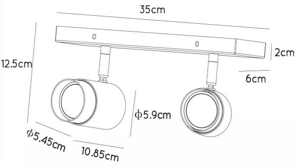 Lucide 35913/02/33 - Bodové svítidlo FLORIS 2xGU10/40W/230V zelená