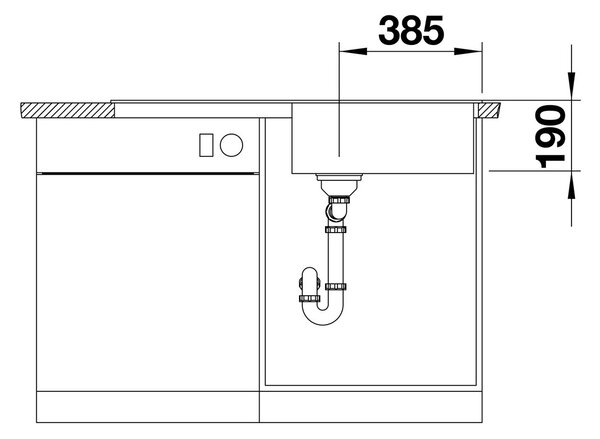 Blanco Zia XL 6 S, silgranitový dřez 1000x500x190 mm, 1-komorový, antracitová, 517568