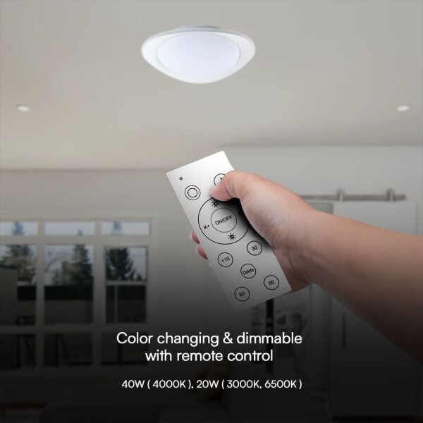 LED Stmívatelné stropní svítidlo LED/40W/230V 3000-6500K 45 cm bílá + DO