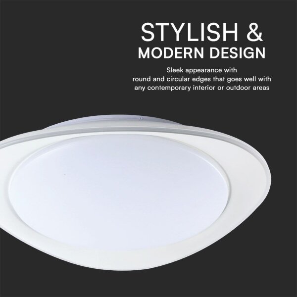 LED Stmívatelné stropní svítidlo LED/40W/230V 3000-6500K 45 cm bílá + DO