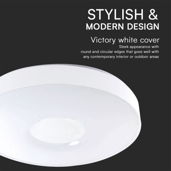LED Stmívatelné stropní svítidlo LED/40W/230V 3000-6500K 39 cm bílá + DO