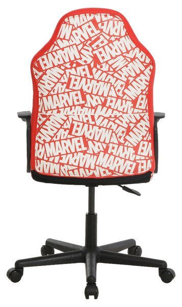 HERNÍ ŽIDLE, vzhled kůže, červená, bílá Marvel - Online Only kancelářské židle, Online Only