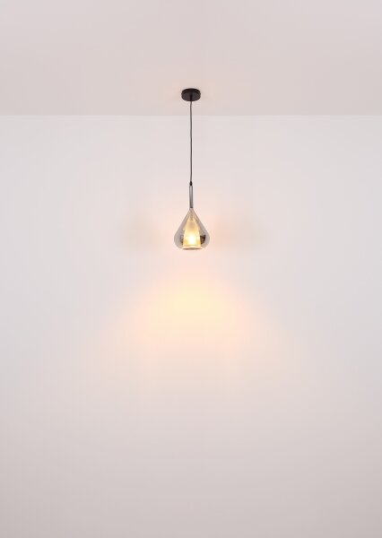 Globo 15542 - Lustr na lanku GEEKY 1xE27/60W/230V pr. 20 cm černá