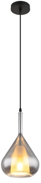 Globo 15542 - Lustr na lanku GEEKY 1xE27/60W/230V pr. 20 cm černá