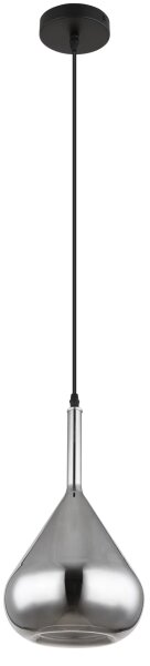 Globo 15542 - Lustr na lanku GEEKY 1xE27/60W/230V pr. 20 cm černá