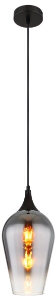 Globo 15552H3 - Lustr na lanku LAVUS 1xE27/60W/230V pr. 18 cm černá