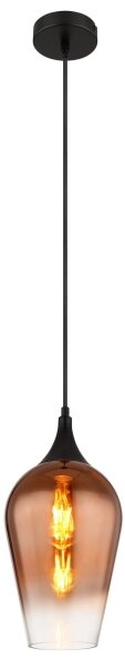 Globo 15552H1 - Lustr na lanku LAVUS 1xE27/60W/230V pr. 18 cm měděná