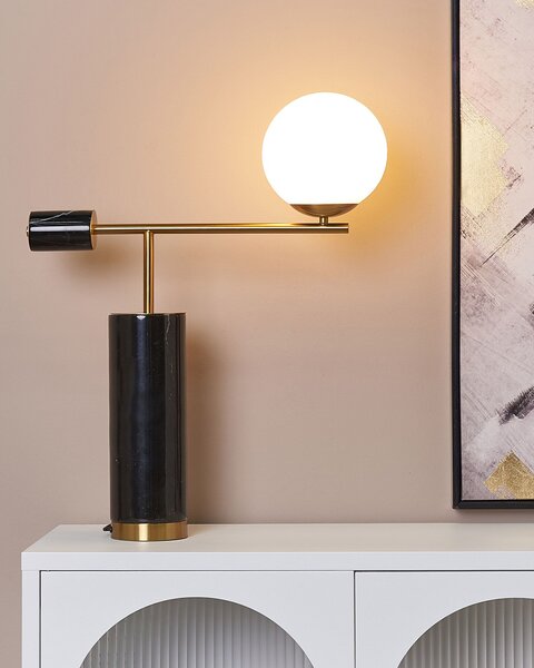 Stolní lampa HONDO Kámen Černá