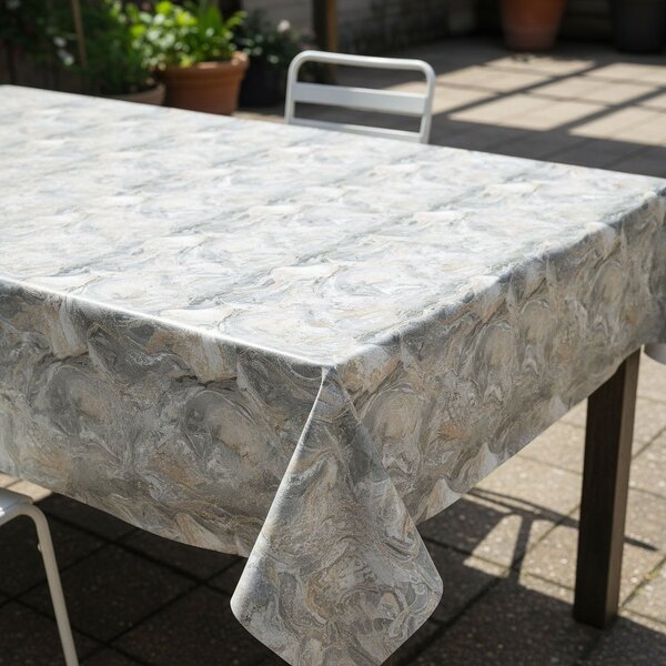 Ubrus PVC s textilním podkladem 1573-01, šedý mramor, š.140cm (metráž)