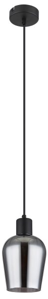 Globo 15627 - Lustr na lanku RYAN 1xE27/40W/230V pr. 13,5 cm černá