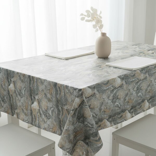 Ubrus PVC s textilním podkladem 1573-01, šedý mramor, š.140cm (metráž)