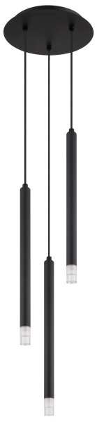 Globo 15629-3 - Lustr na lanku BLAKE 3xG9/4W/230V pr. 24 cm černá