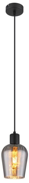 Globo 15627 - Lustr na lanku RYAN 1xE27/40W/230V pr. 13,5 cm černá