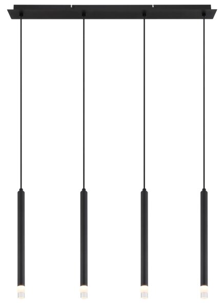 Globo 15629-4 - Lustr na lanku BLAKE 4xG9/4W/230V černá