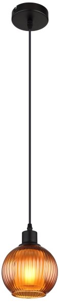 Globo 15638B - Lustr na lanku ZUMBA 1xE27/25W/230V pr. 15 cm měď