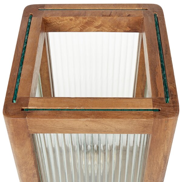Stolní lampa KOLIDAM Mangové dřevo Hnědá