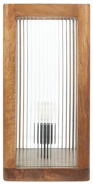 Stolní lampa KOLIDAM Mangové dřevo Hnědá