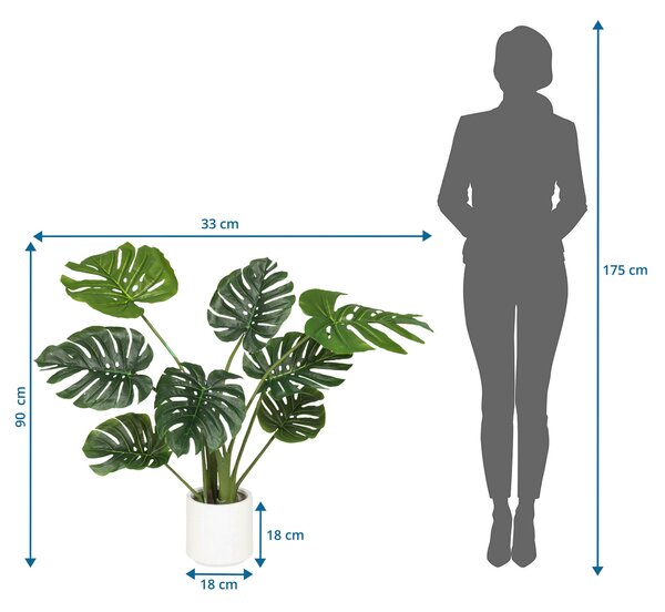 UMĚLÁ ROSTLINA monstera MID.YOU - Umělé rostliny, Online Only