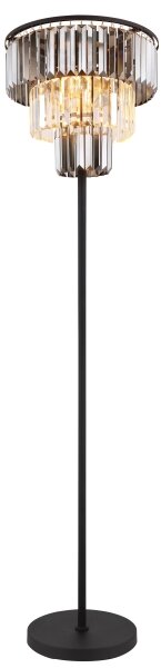 Globo 15695S - Stojací lampa NAXIS 3xE27/40W/230V pr. 40 cm černá