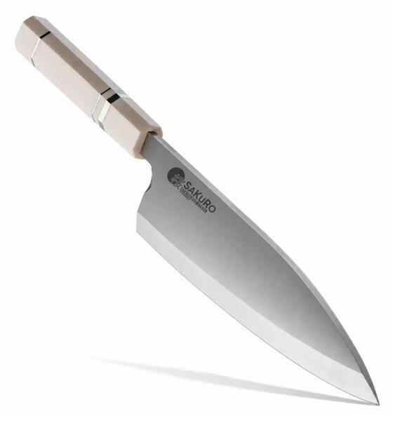 Kuchyňský nůž Deba z nerezové oceli SaKuRo Ivory 20,4 cm