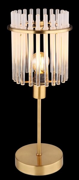 Globo 15698TM - Stolní lampa GORLEY 1xE14/40W/230V pr. 15 cm zlatá