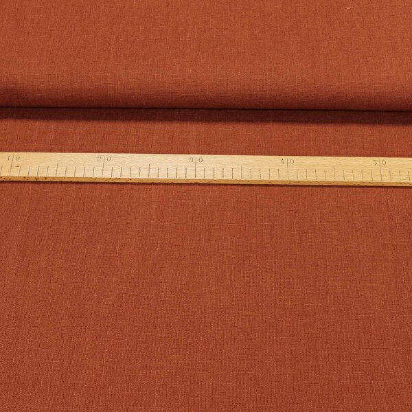 Šatovka / lněné plátno LADA jednobarevná rezavá, š.150cm (látka v metráži)