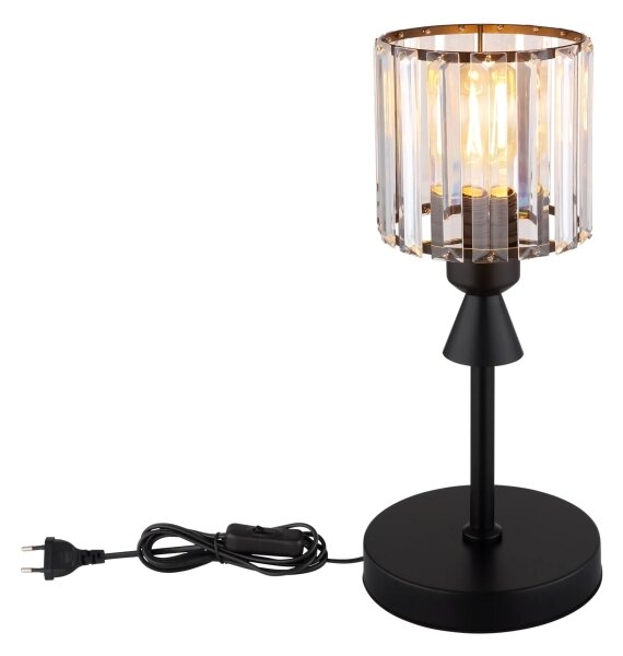 Globo 15742T - Stolní lampa JORDANA 1xE27/60W/230V pr. 15 cm černá
