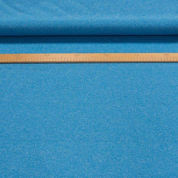 Softshell letní 736 světle modrý melír 200g/m2, š.150cm (látka v metráži)