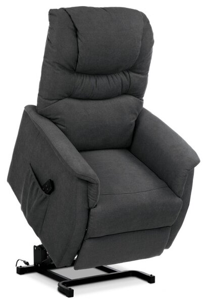 Polohovací křeslo šedé, elektrické TV-1171 GREY2