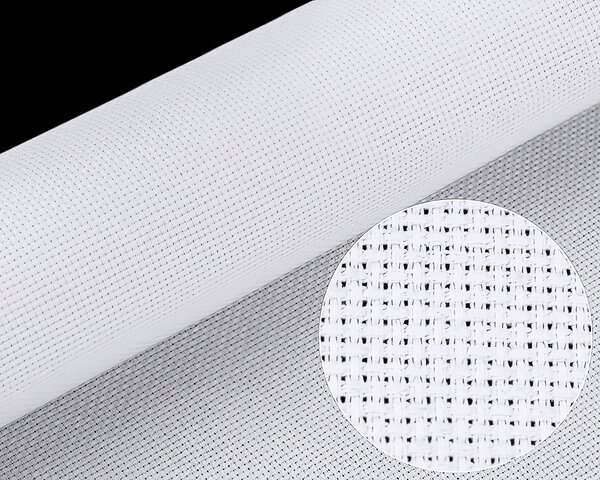 Stoklasa Vyšívací látka KANAVA 5 jednobarevná červená 380634/5, š.50cm (látka v metráži)