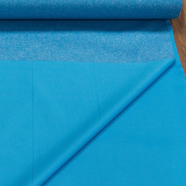 Softshell letní 736 světle modrý melír 200g/m2, š.150cm (látka v metráži)