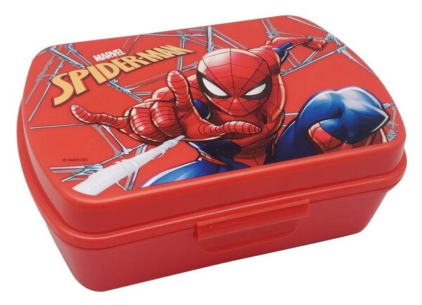 EUROSWAN Box na svačinu Spiderman red Plast, 16x12x5 cm