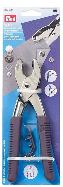 Prym nýtovací a děrovací kleště Vario PRYM 390900 na druky a průchodky, kovové, 8,5 x 20cm