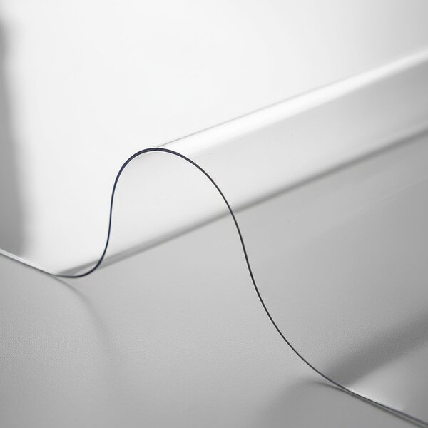 Průhledný ochranný ubrus na stůl z měkčeného PVC (tzv. měkké sklo) tl. 1,2mm, š.70cm, role 15m