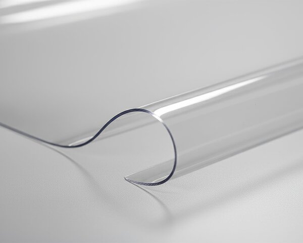 Průhledný ochranný ubrus na stůl z měkčeného PVC (tzv. měkké sklo) tl. 1,2mm, š.70cm, role 15m