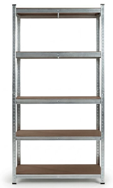 Regál 90x180x40 cm stříbrný AUR-G2090 SIL